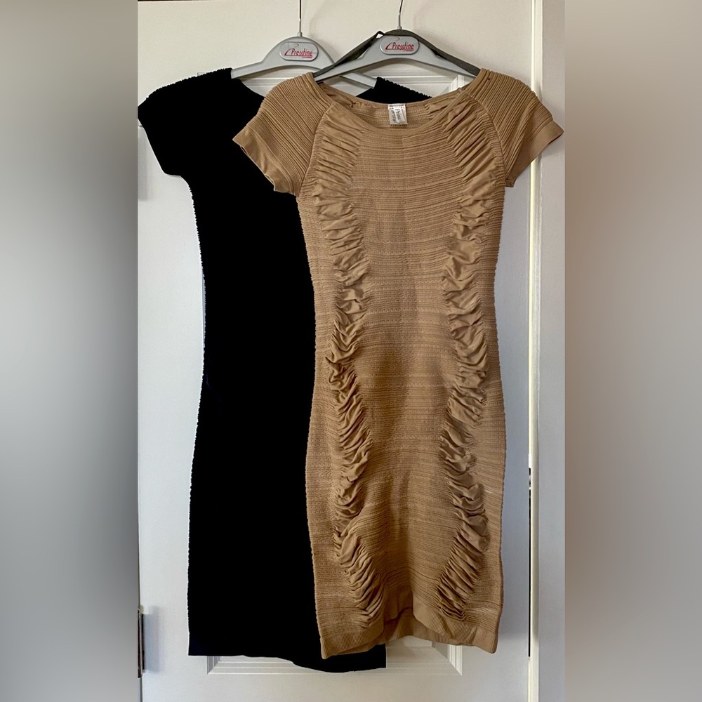 Prime Cut Beige Bodycon Dress One size